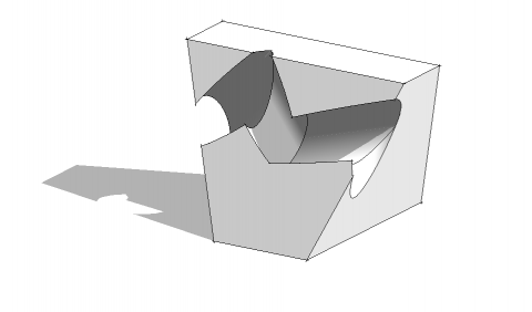 Massa gemodelleerd met Revit LT